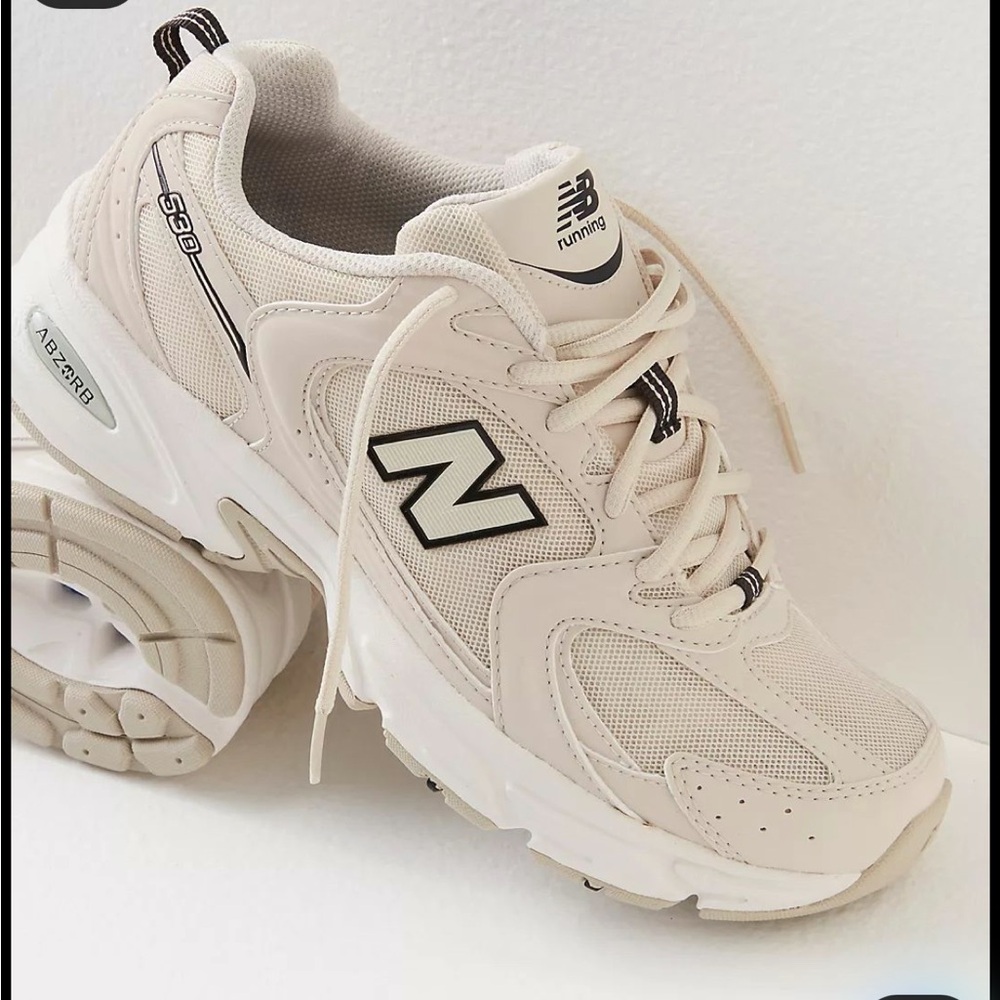 New Balance Cream Sneakers